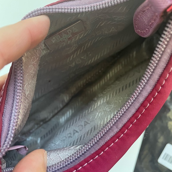 PRADA Shoulder Bag Nylon dyed Burgundy - Picture 8 of 8